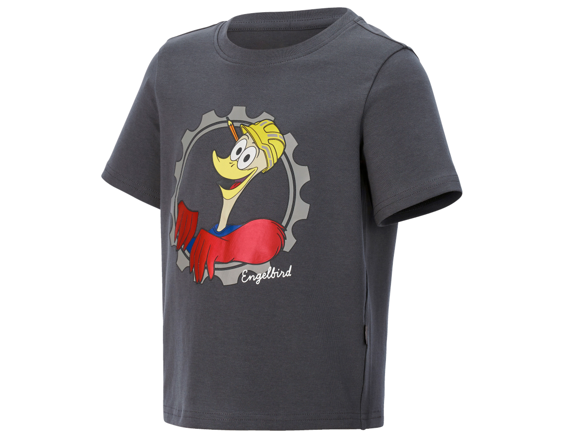Trička | Svetry | Košile: e.s. Tričko cotton stretch engelbird, dětská + engelbird4/antracit