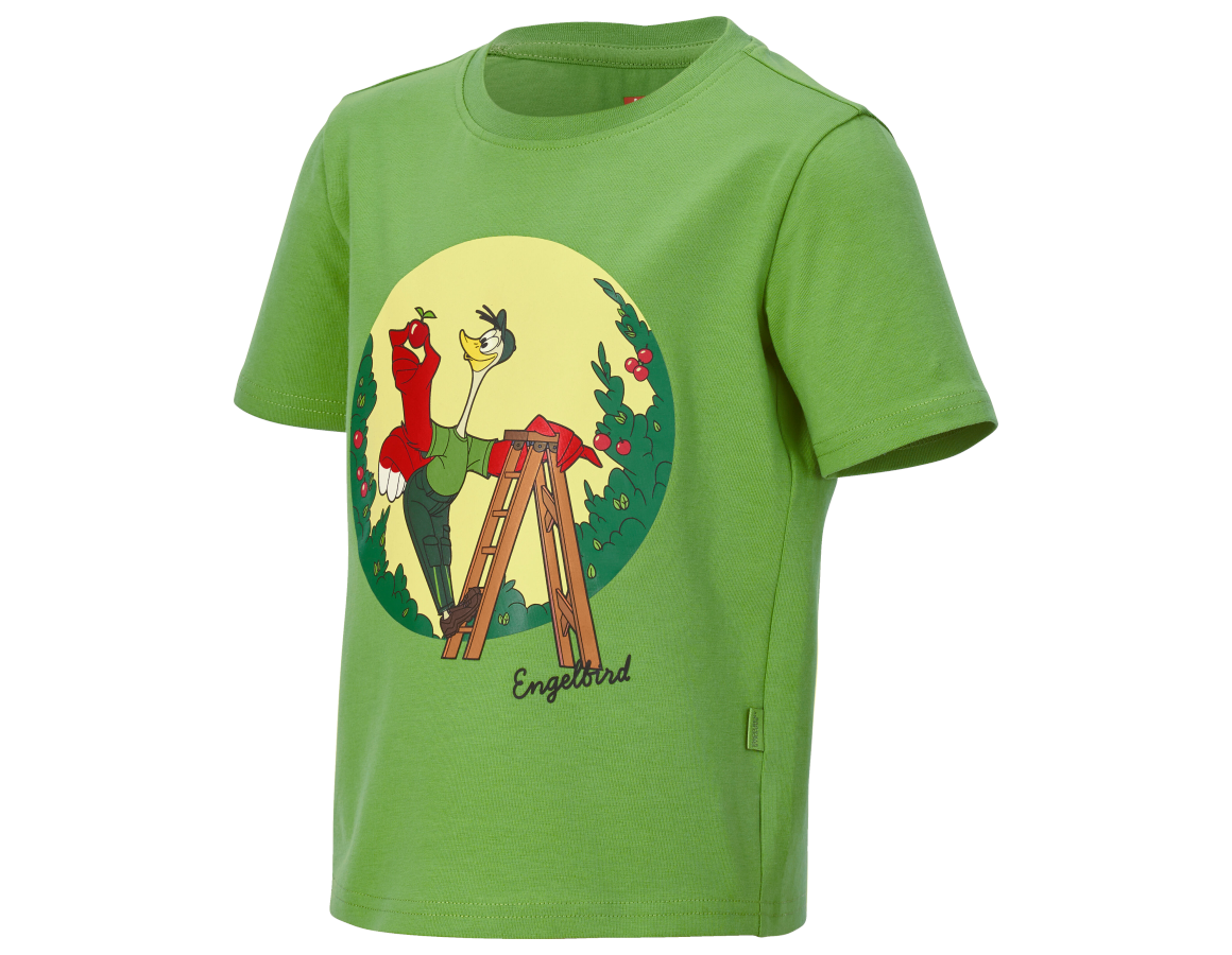 Trička | Svetry | Košile: e.s. Tričko cotton stretch engelbird, dětská + engelbird10/mořská zelená