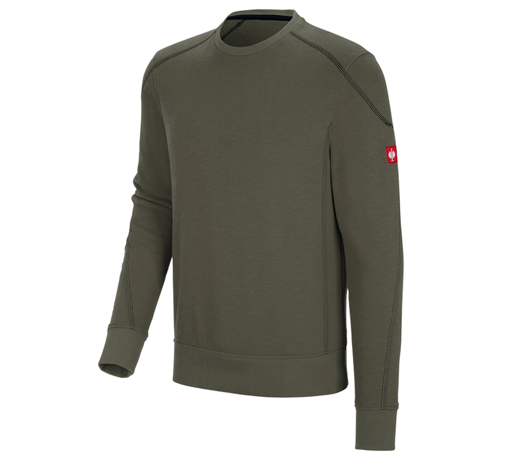 Trička, svetry & košile: Mikina cotton slub e.s.roughtough + tymián