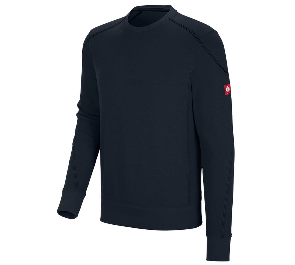 Témata: Mikina cotton slub e.s.roughtough + noční modrá