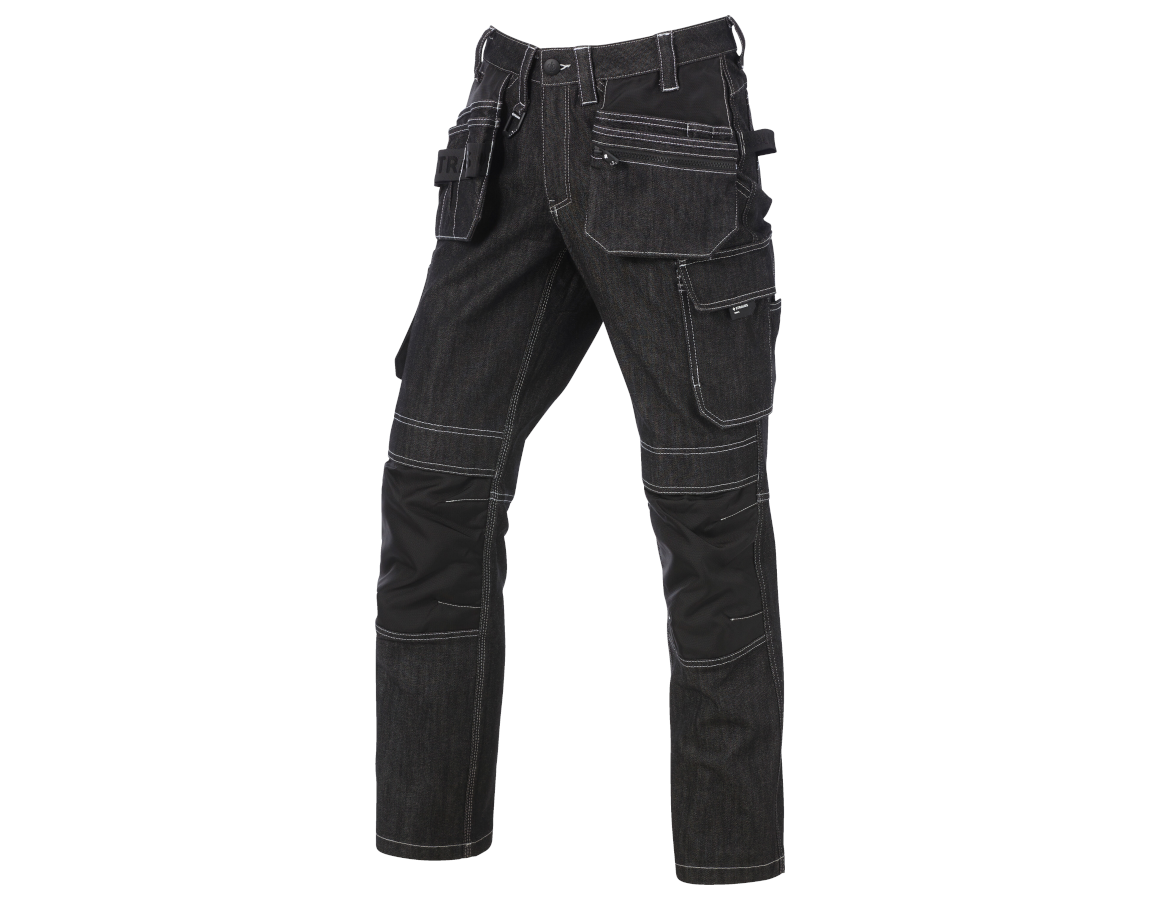 Pracovní kalhoty: POWERdenim Džíny s pouzdr. kapsami e.s.line.nordic + raw black