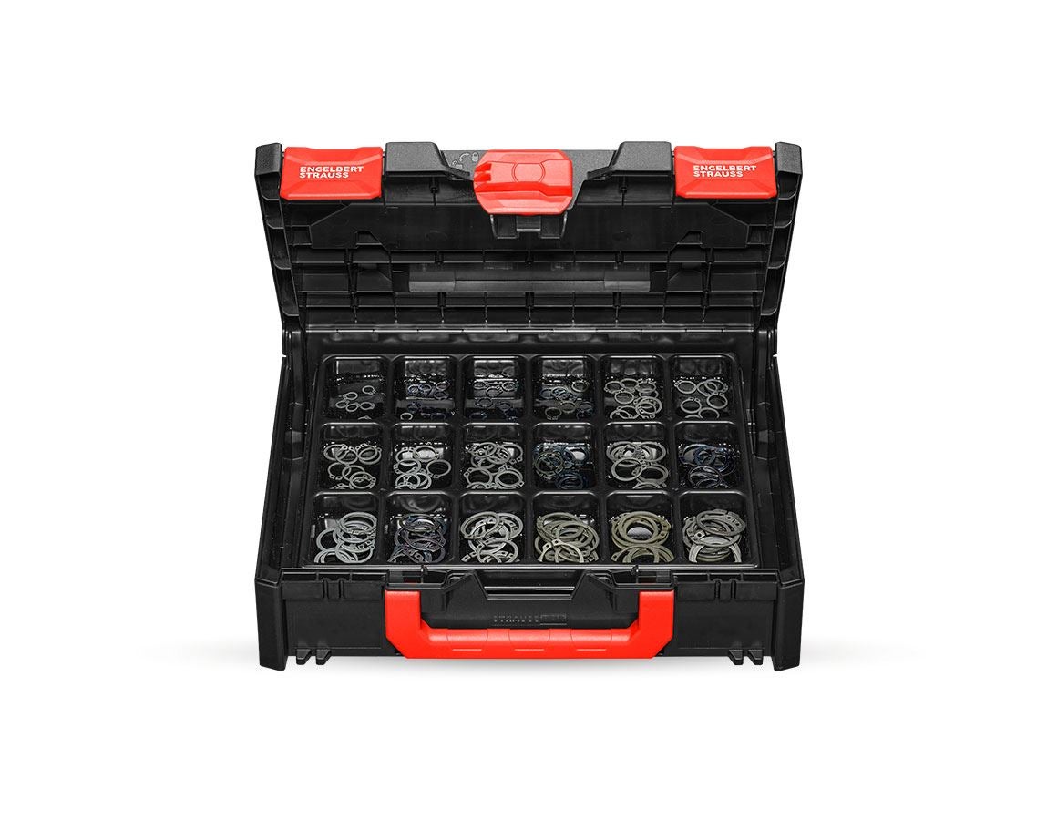 Sortiment drobných dílů: Pojistné kroužky DIN 471 v STRAUSSboxu 118 midi