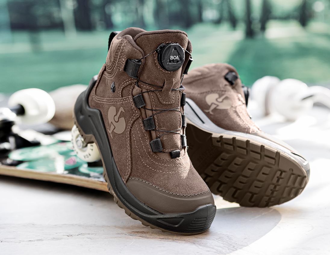 Dětská obuv: Víceúčelová obuv e.s. Apate II mid, dětská + kaštan/lískový oříšek