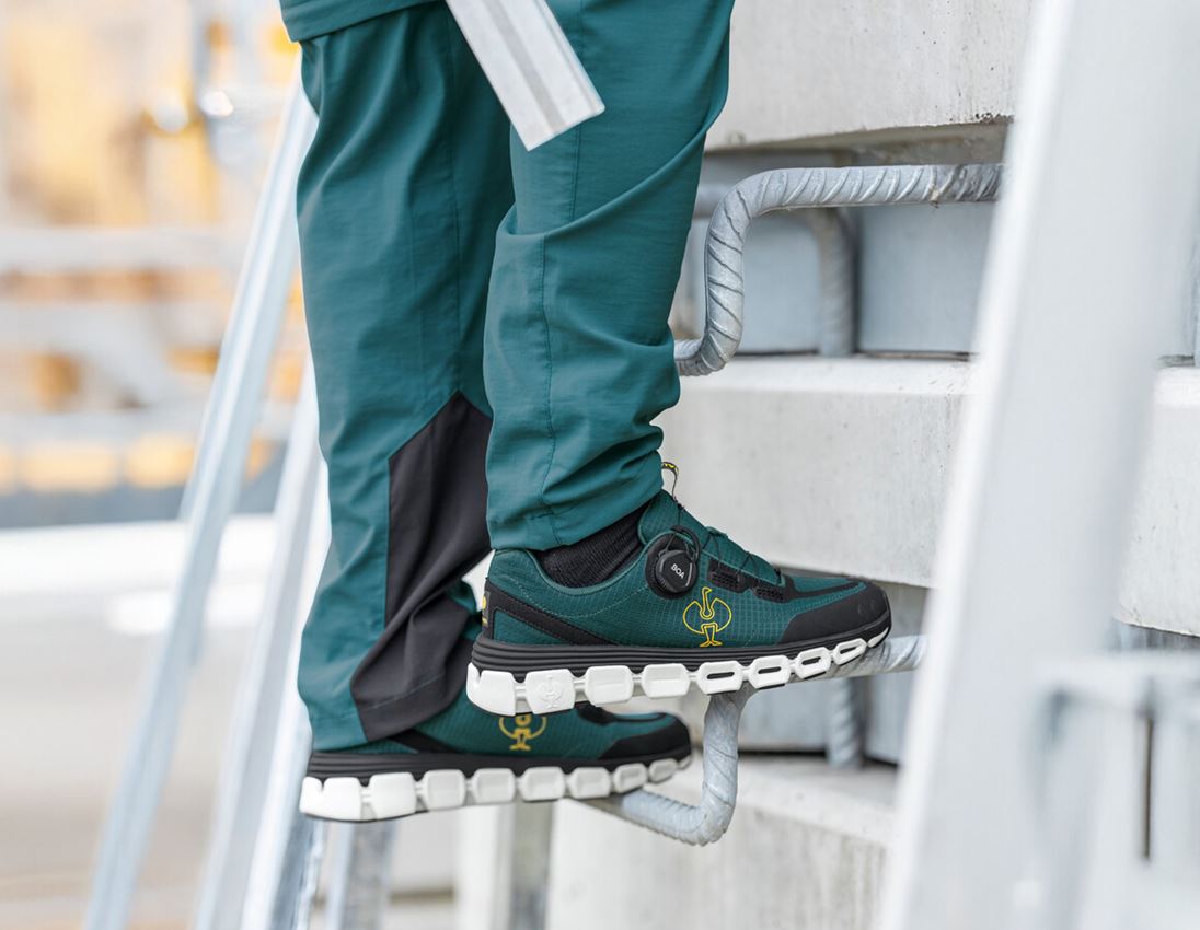 O1: O1 Pracovní obuv e.s. Rexburg low + smaragdově zelená 1