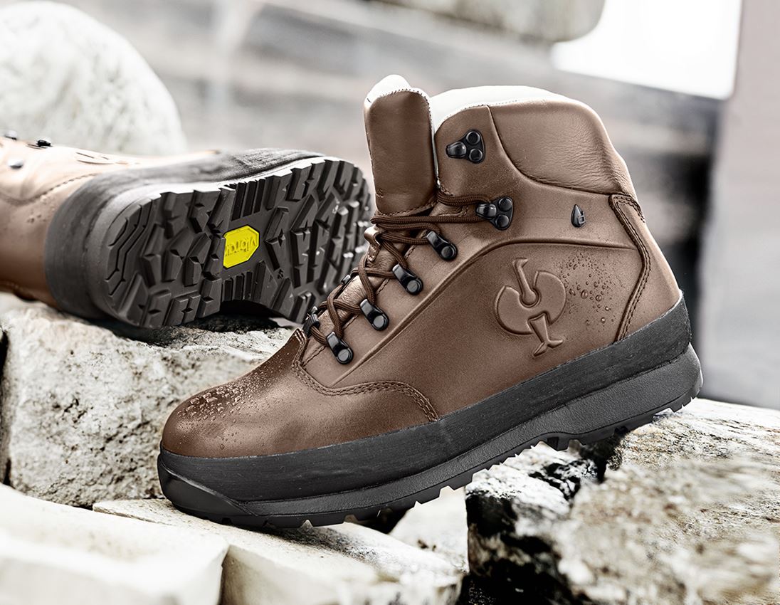 S3: S3 Bezpečnostní obuv e.s. Tartaros II mid + kaštan