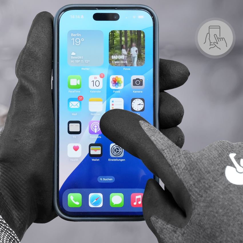 Sady | Příslušenství: e.s.Nitrilové rukavice evertouch sada proti chladu 2