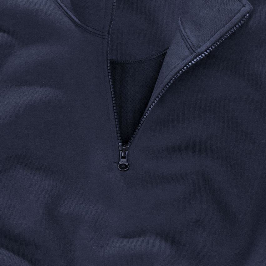 Témata: e.s. ZIP-Mikina poly cotton + tmavomodrá 2