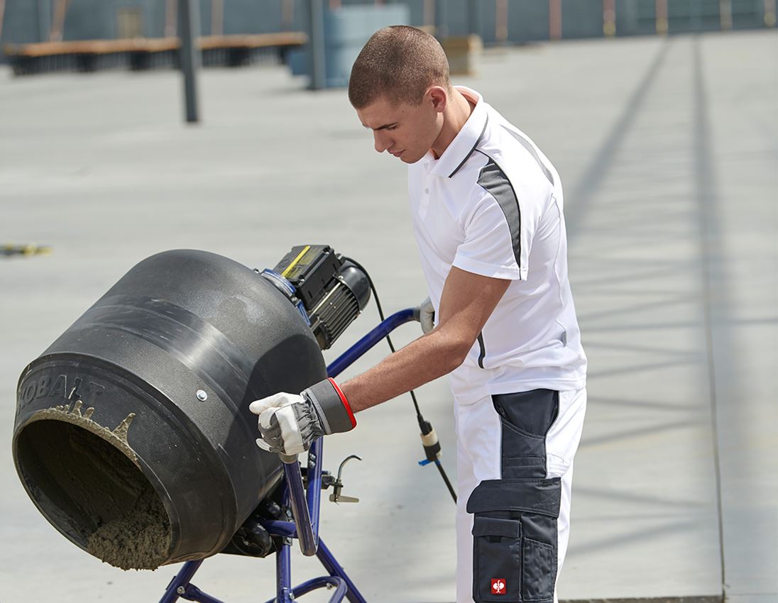 Trička, svetry & košile: e.s. Funkční Polo-Tričko poly Silverfresh + bílá/cement 1