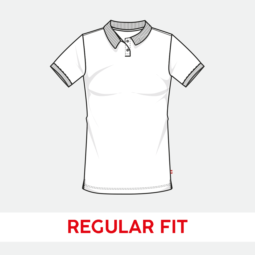 Trička | Svetry | Košile: e.s. Pique-Polo cotton stretch, dámské + tmavomodrá 2