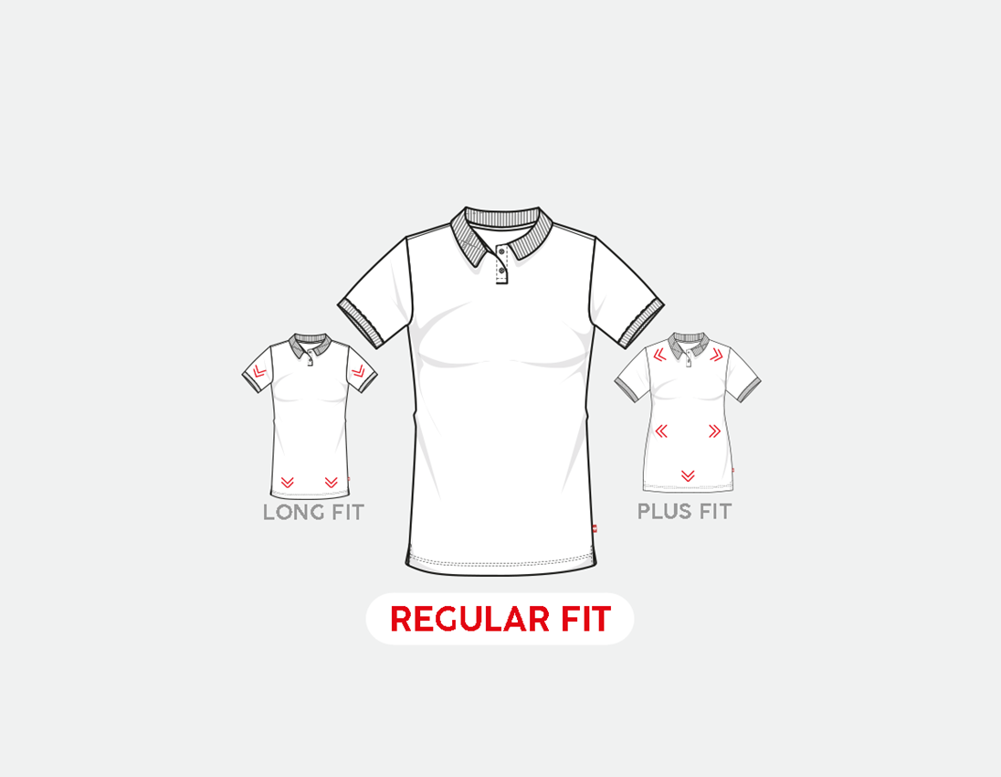 Trička | Svetry | Košile: e.s. Pique-Polo cotton stretch, dámské + tmavomodrá 1