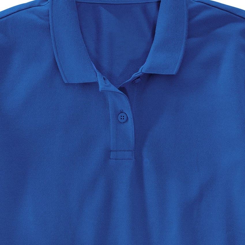 Trička | Svetry | Košile: e.s. Pique-Polo 3/4-rukávy cotton stretch, dámské + enciánově modrá 2