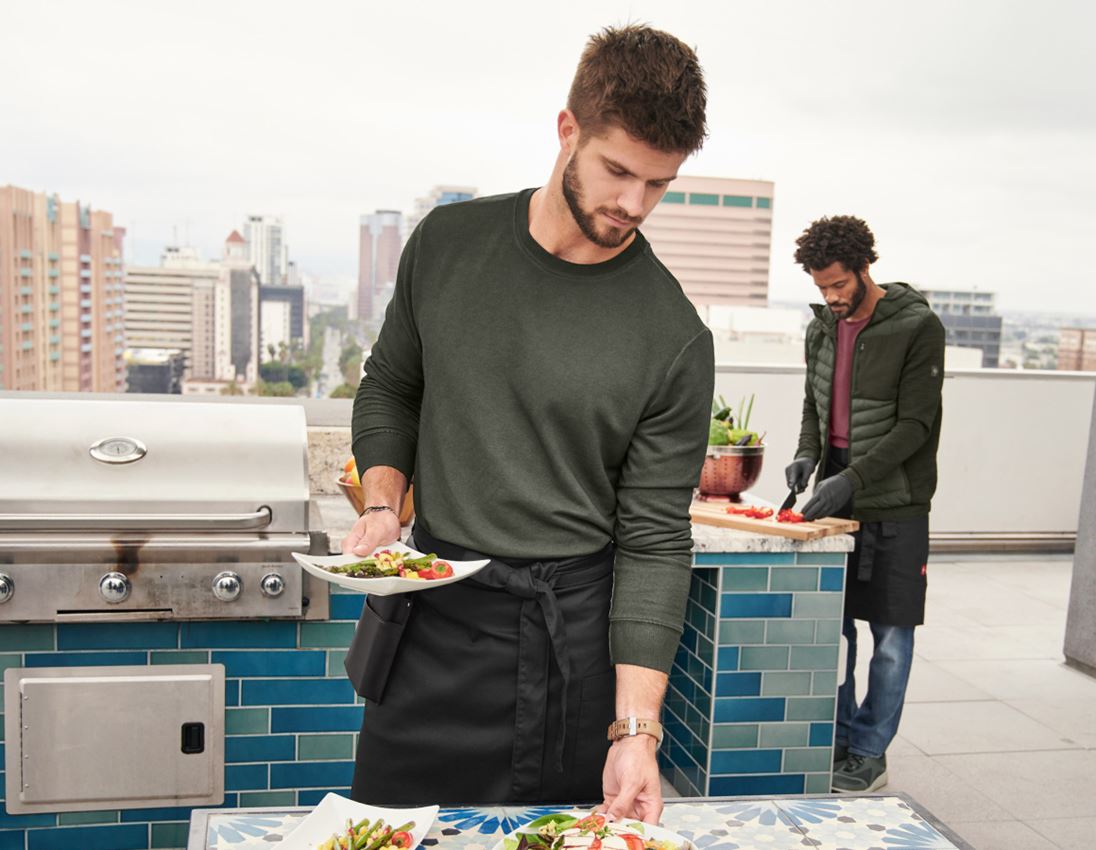 Trička, svetry & košile: e.s. Mikina vintage poly cotton + maskovací zelená vintage 6