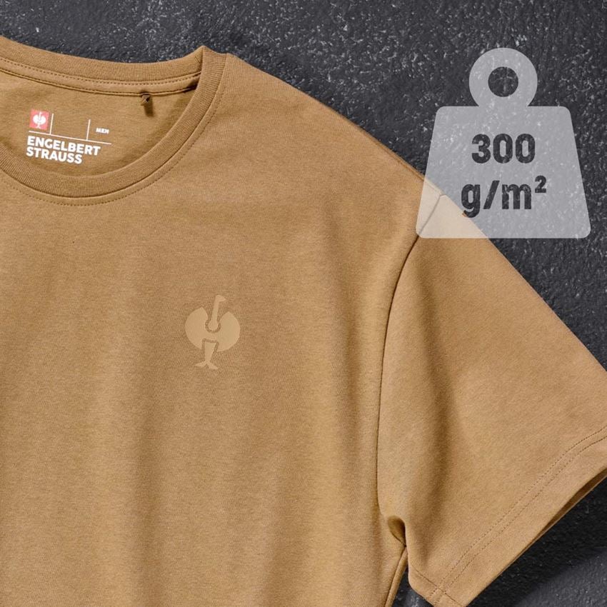 Trička, svetry & košile: Tričko heavy e.s.iconic + mandlově hnědá 2