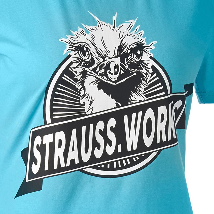 Trička | Svetry | Košile: e.s. Tričko strauss works, dámské + lazuritová tyrkysová 2