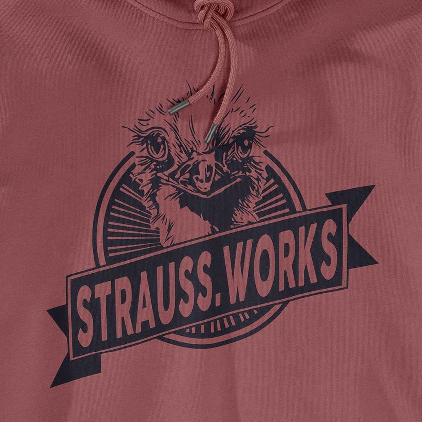 Trička | Svetry | Košile: Mikina s kapucí e.s.iconic works, dámská + oxidově červená 2