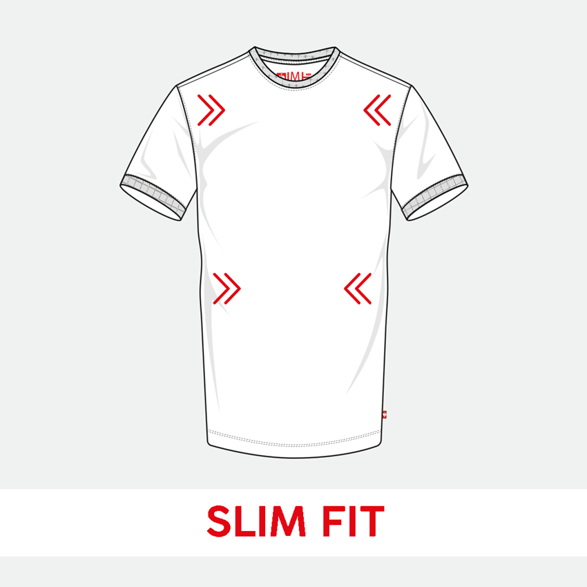 Trička, svetry & košile: e.s. Tričko cotton, slim fit + ohnivě červená 2