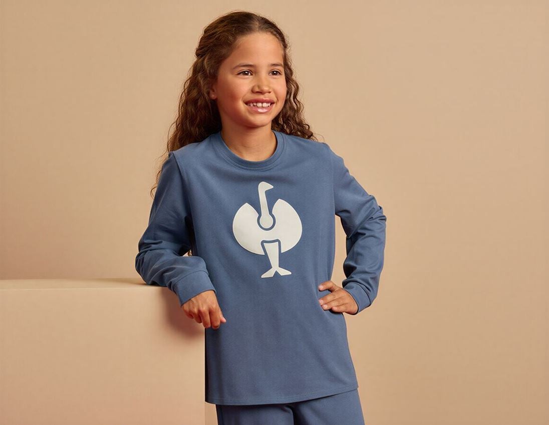 Doplňky: e.s. Pyžamové Longsleeve cotton stretch, dětské + nordická modrá