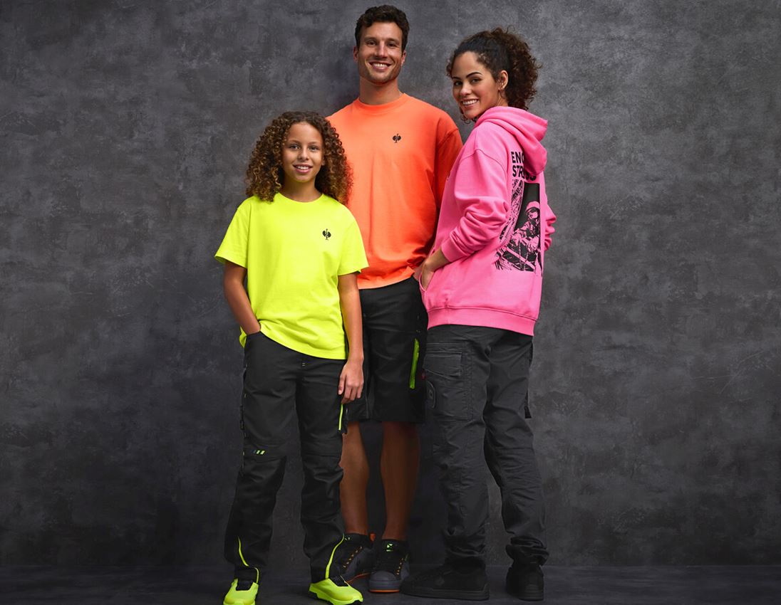 neon: e.s. Mikina s kapucí neon, dámská + neonová růžová vintage 2