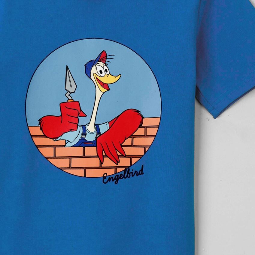 Trička | Svetry | Košile: e.s. Tričko cotton stretch engelbird, dětská + engelbird7/enciánově modrá 2