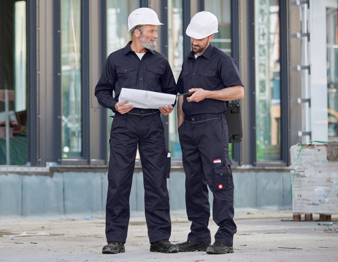 Trička, svetry & košile: Pracovní košile e.s.classic, dlouhý rukáv + tmavomodrá 3