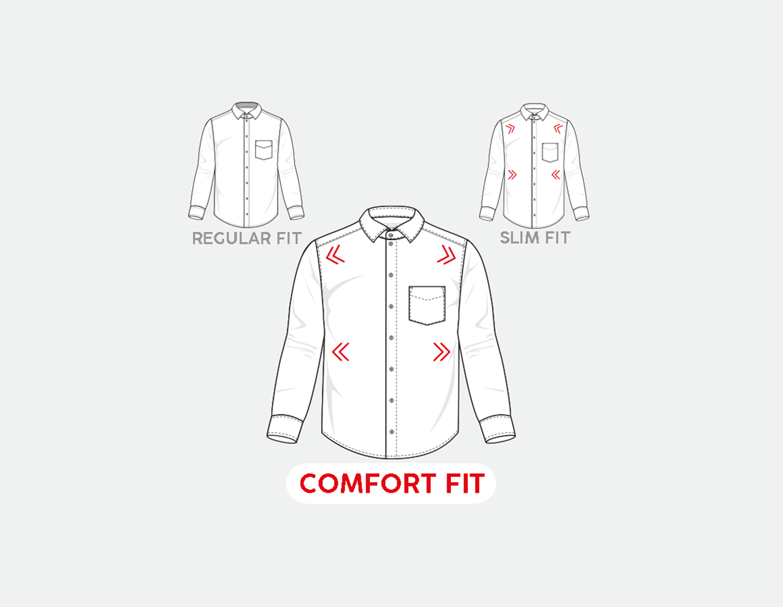 Témata: e.s. Business košile cotton stretch, comfort fit + mrazivě modrá károvaná 2
