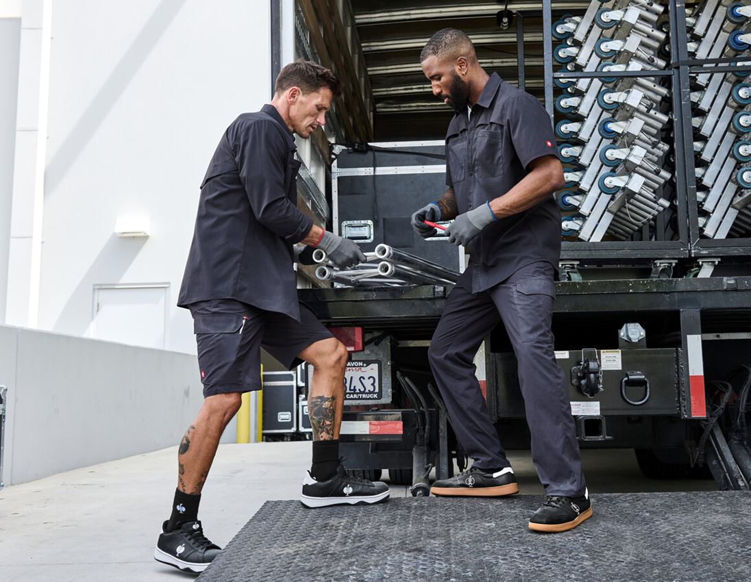 Trička, svetry & košile: Pracovní košile e.s.t:aktik, krátký rukáv + nero modrá 2