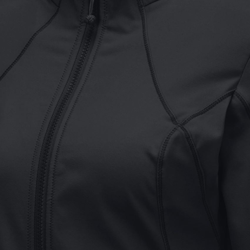 Pracovní bundy: e.s. Funkční mikina na zip solid, dámské + černá 2