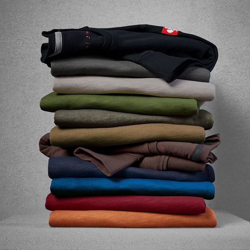 Trička, svetry & košile: Mikina cotton slub e.s.roughtough + popelavá 2