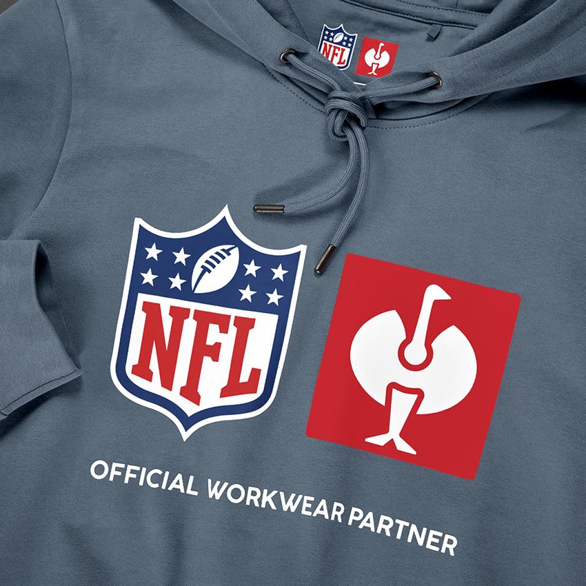 NFL X STRAUSS: NFL Hoodie cotton, ladies + oxidově modrá 2