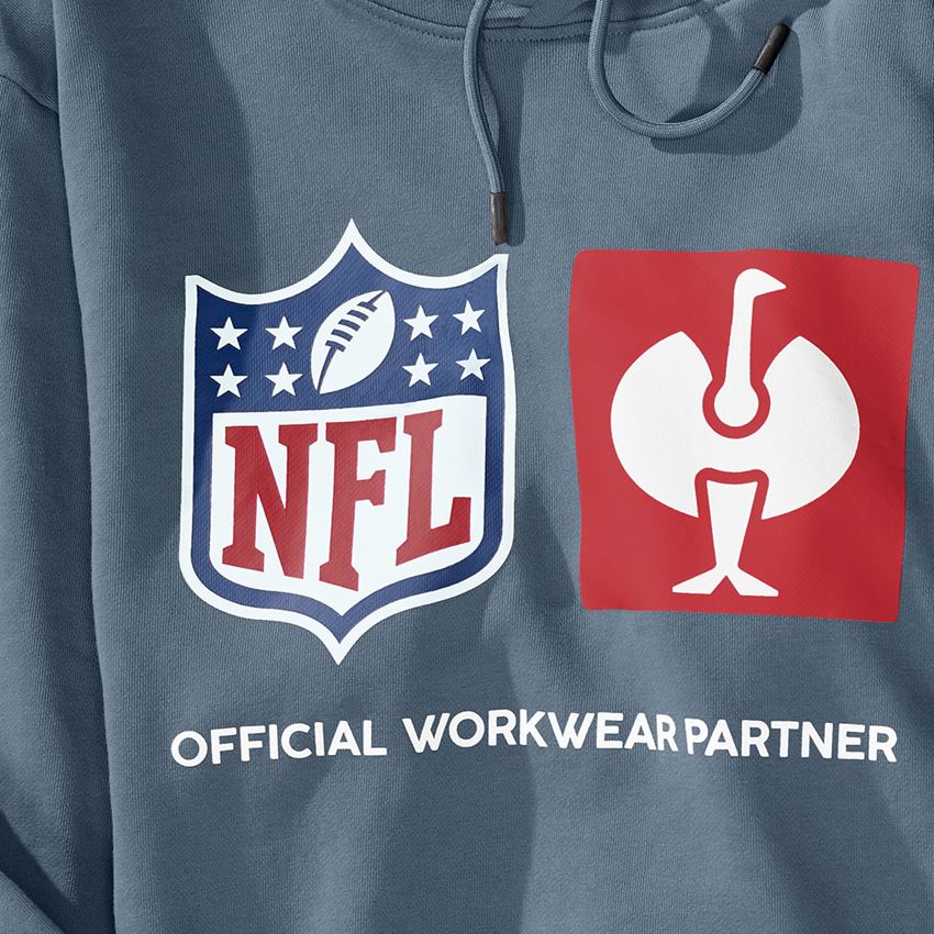 Spolupráce: NFL Hoodie cotton + oxidově modrá 2