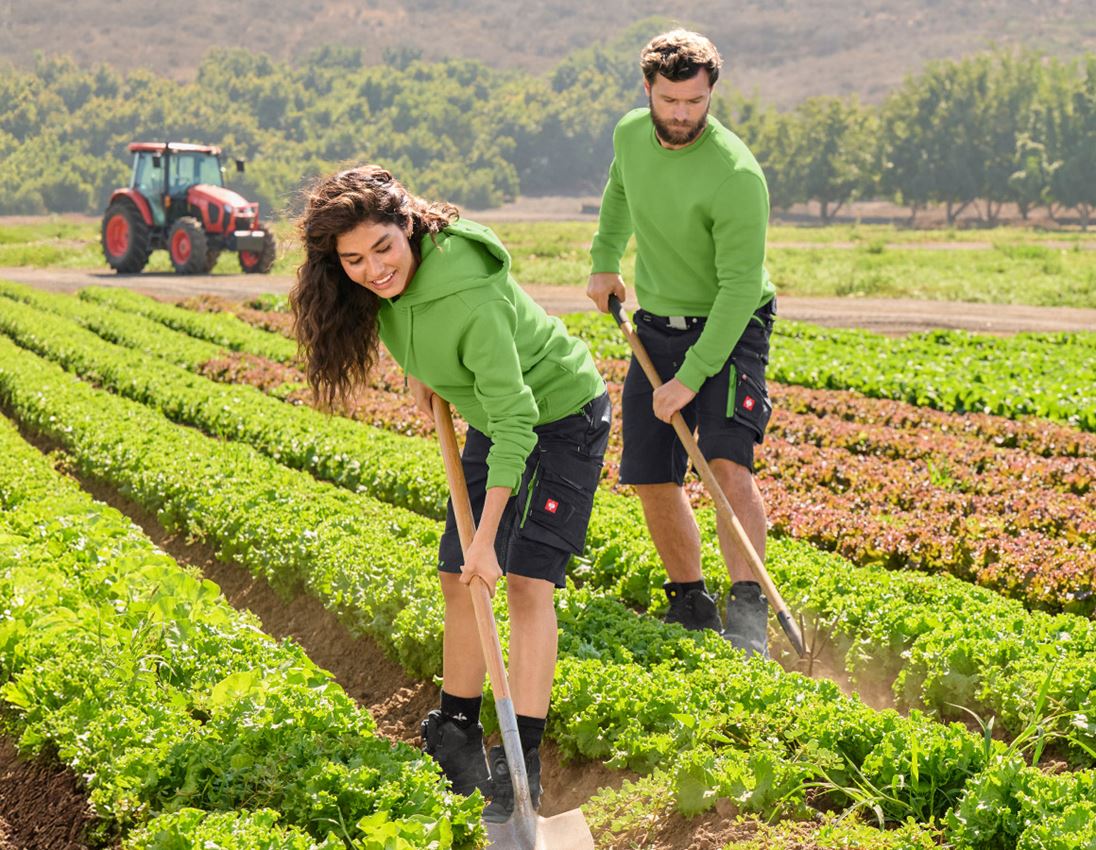 Trička | Svetry | Košile: e.s. Mikina s kapucí poly cotton, dámská + mořská zelená 3