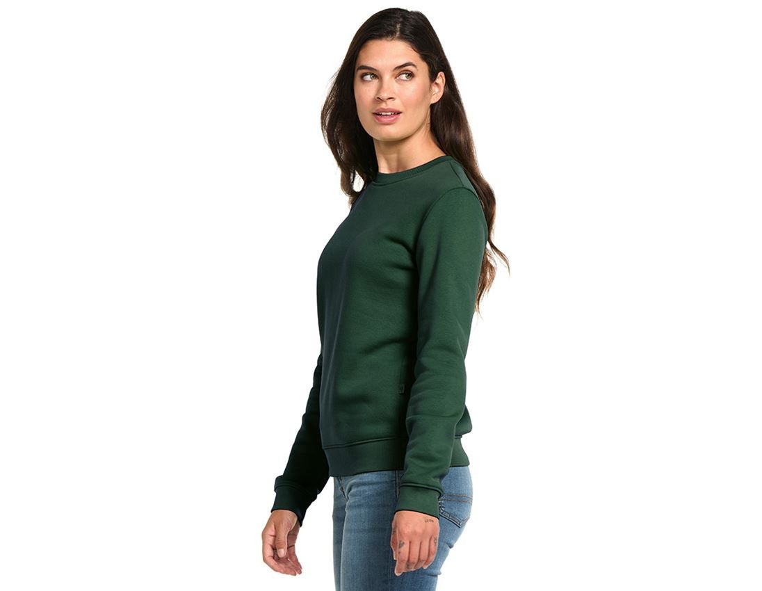 Trička | Svetry | Košile: e.s. Mikina poly cotton, dámská + zelená 1