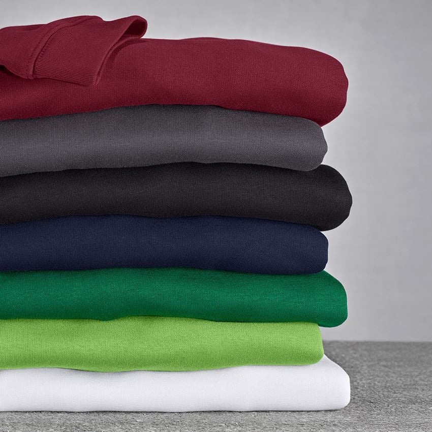 Trička | Svetry | Košile: e.s. Mikina poly cotton, dámská + bordó 2