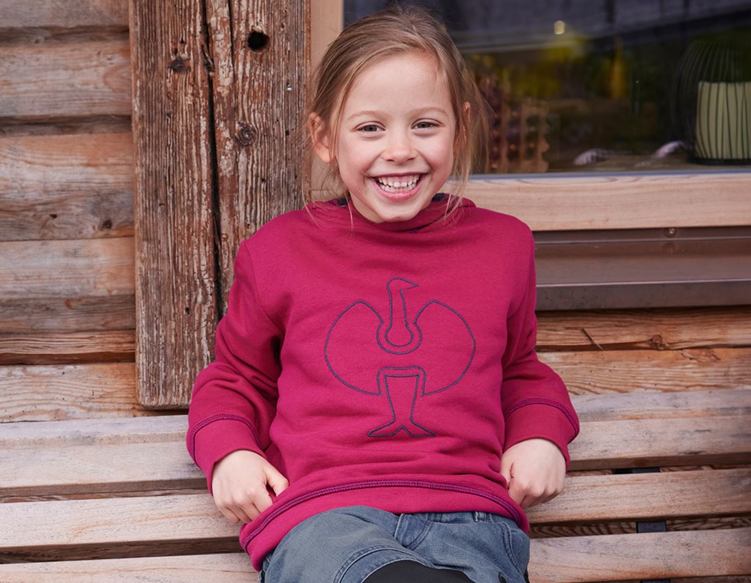 Sety oblečení: SADA: Hoody + Mikina e.s.motion 2020, dětská + lesní plody/tmavomodrá 1