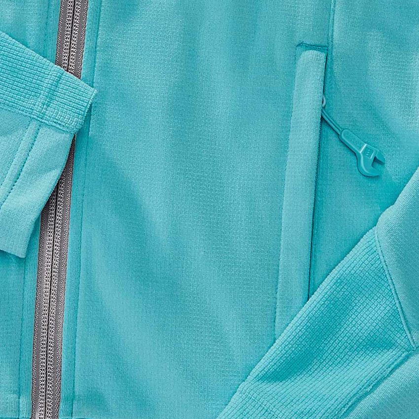 Pracovní bundy: FIBERTWIN® Bunda clima-pro e.s.motion 2020, dámská + modrá capri/platinová 2