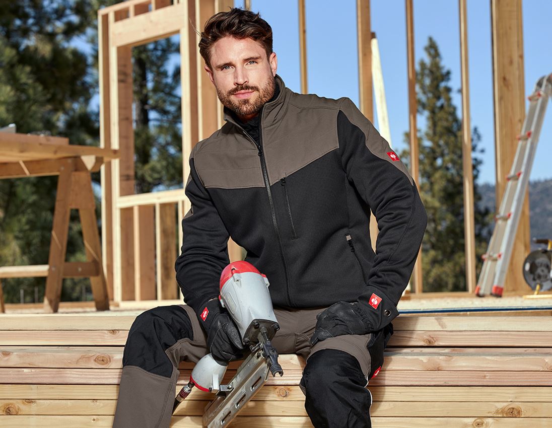 Pracovní bundy: Bunda thermaflor e.s.dynashield + černá/kámen 1
