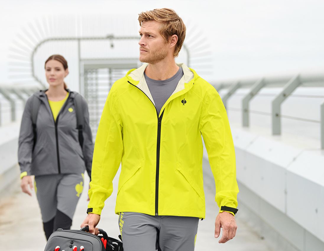 Pracovní bundy: Větrovka light-pack e.s.trail + acidově žlutá/černá