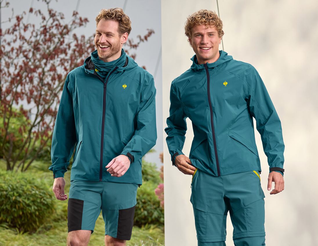 Pracovní bundy: Větrovka light-pack e.s.trail + smaragdově zelená/chromově žlutá 3