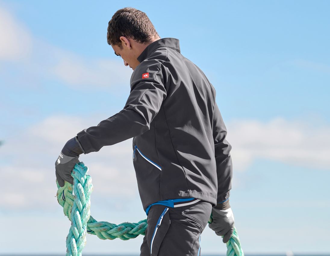 Témata: Softshellová bunda e.s.ambition + grafit/enciánově modrá 1