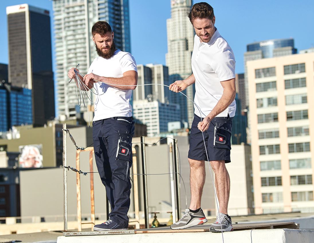 Pracovní kalhoty: Šortky e.s.motion léto + safír/cement 3