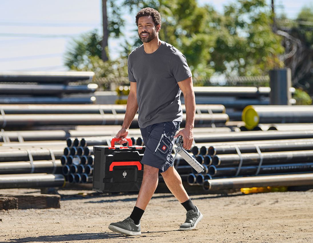 Pracovní kalhoty: Šortky e.s.motion léto + safír/cement 5