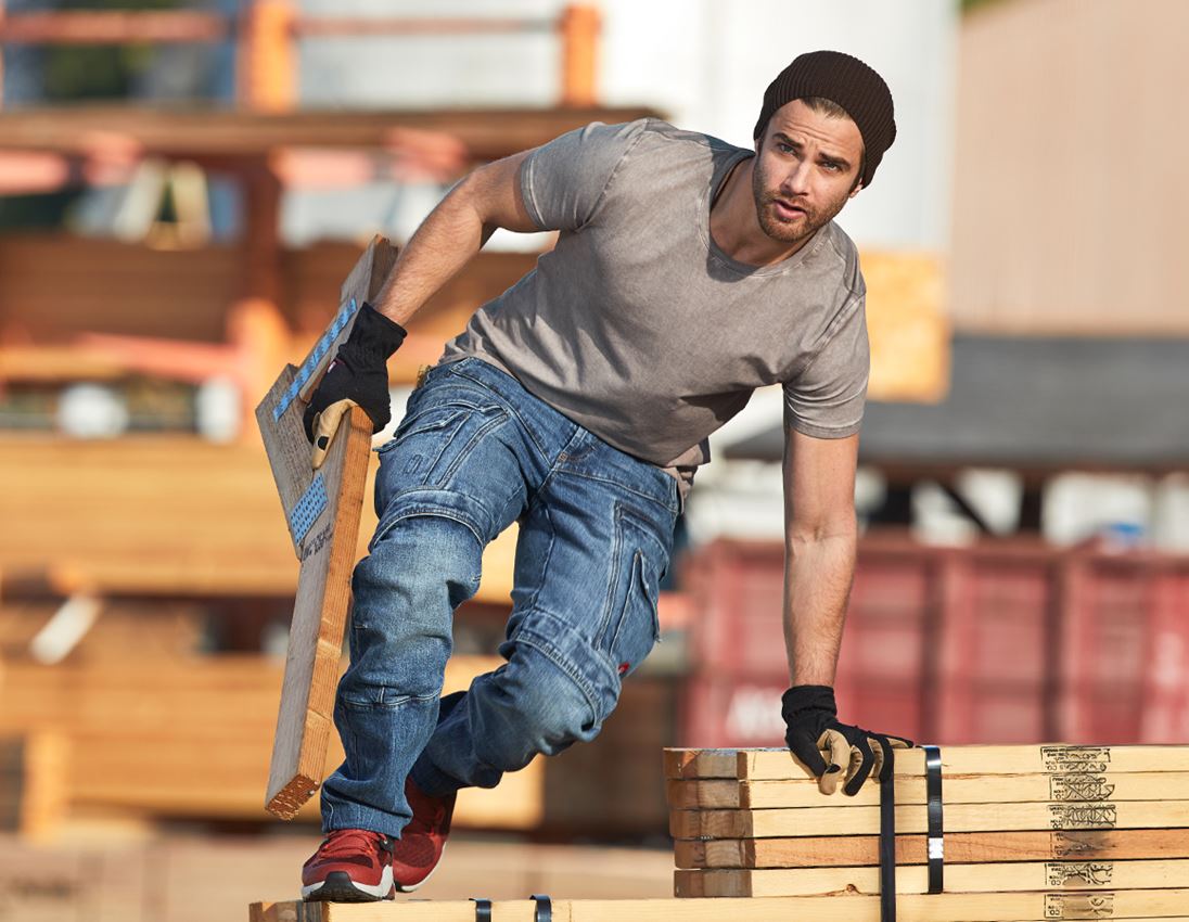 Pracovní kalhoty: e.s. Pracovní džíny cargo POWERdenim + stonewashed 7