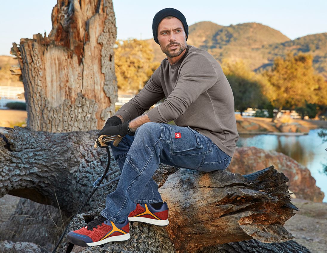 Pracovní kalhoty: e.s. Pracovní džíny cargo POWERdenim + stonewashed 3