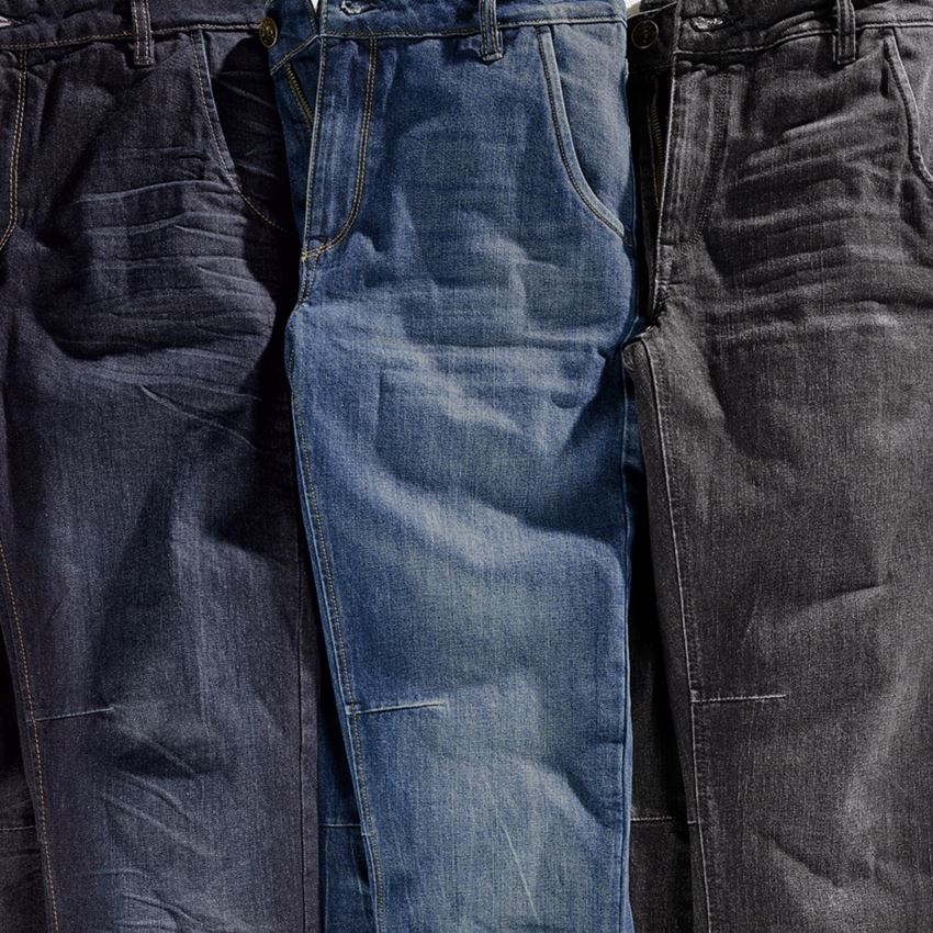 Pracovní kalhoty: e.s. Džíny s 5 kapsami POWERdenim + darkwashed 2