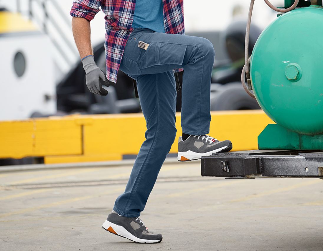 Pracovní kalhoty: Kalhoty s více kapsami e.s.vintage + ledově modrá 1