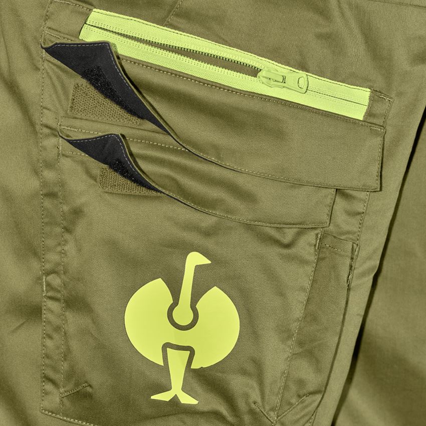 Témata: Cargo kalhoty e.s.trail + jalovcová zelená/citronově zelená 2