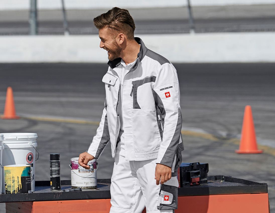 Témata: Bunda do pasu e.s.motion + bílá/šedá 1