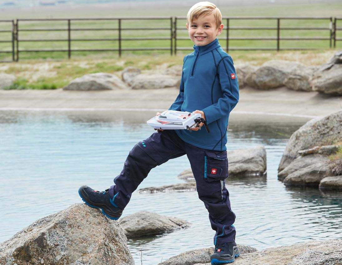 Kalhoty: Kalhoty do pasu e.s.motion 2020, dětské + tmavomodrá/atol 2