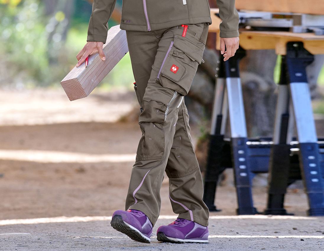 Pracovní kalhoty: Dámské kalhoty e.s.motion 2020 + kámen/levandulová 1