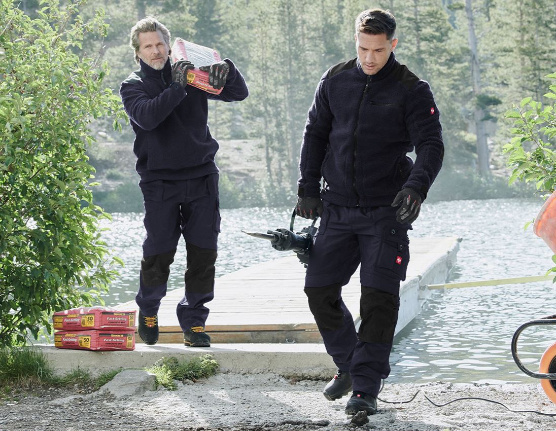 Pracovní kalhoty: Kalhoty do pasu e.s.roughtough + noční modrá 1